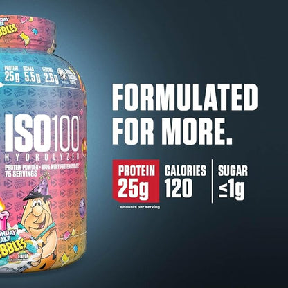 Dymatize ISO100 Hydrolyzed Protein Powder, 100% Whey Isolate Protein, 25g of Protein, 5.5g BCAAs, Gluten Free, Fast Absorbing, Easy Digesting, Birthday Cake, 5 Pound