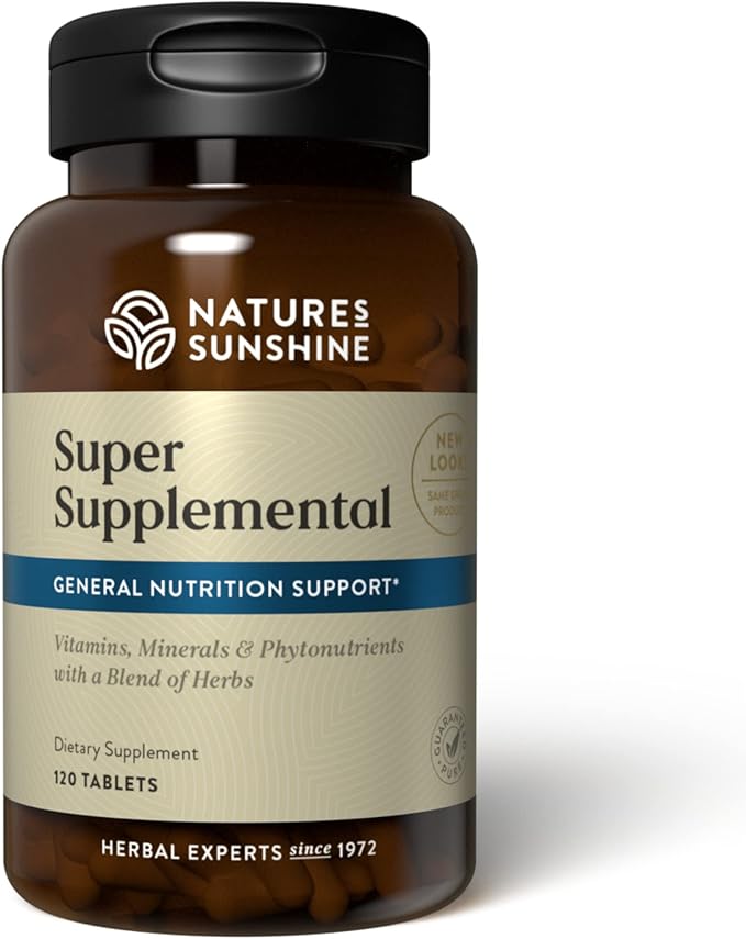Nature's Sunshine Super Supplemental, 120 Tablets | Multivitamin for Men and Women Provides Vitamins, Minerals, Amino Acids, Herbs, Fruit Powders, Veggie Powders, and Carotenoids
