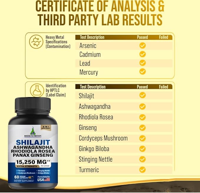 Sea Moss & Shilajit Multivitamin Bundle - Sea Moss 7000mg, Shilajit 9000mg, Black Seed Oil 4000mg, Ashwagandha 2000mg, Ginger & Rhodiola Rosea 1000mg, All in 1 Supplements