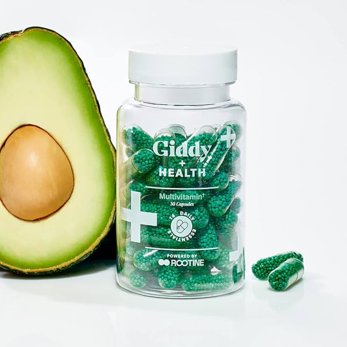 Giddy+Health Multivitamin with B-complex, D3, and zinc