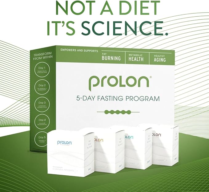 ProLon 5 Day Fasting Kit | Fasting Program for Women & Men | Developed to Not Break Your Fast | Low Calorie Pre Made Meals & Snacks | Plant Based Ingredients for Diet Support | Version 1 Kit