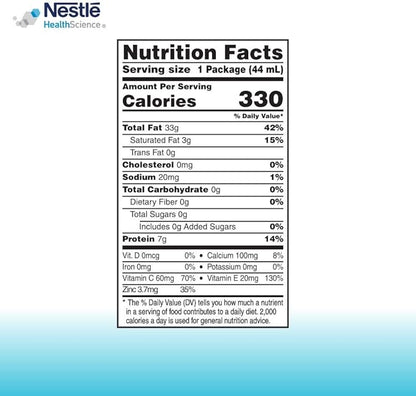 Calorie and Protein Enhancer - Unflavored (330 Calories, 7g Protein) - 1.5 fl oz Cups, 24 Pack