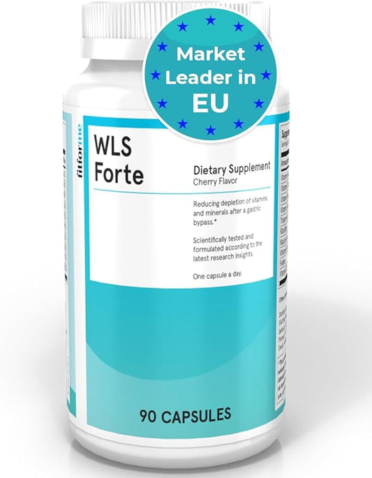 Bariatric Multivitamins with Iron - Capsules After Gastric Bypass - One a Day WLS Forte Capsule - 90 Days Supply of Vitamins & Minerals - Scientifically Proven