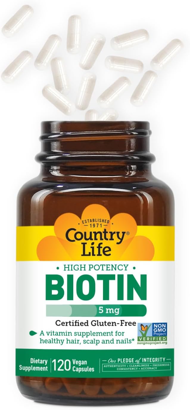 Country Life Country Life Biotin 5 mg Vegicaps, 120 Count