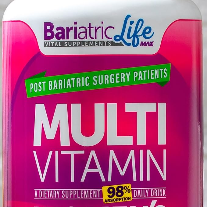 Bariatric Multivitamin Design for Post Bariatric Surgery Womens Patients, Sugar Free, 100+ Vitamins, Minerals & Amino Acids, Supports Muscle, Heart, Brain Health & Energy, 98% Absorption Rate, 32 Serv