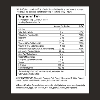 Proven4 Pre Workout Powder for Men and Women with Creatine - Beta Alanine - Caffeine NSF Certified preworkout Energy Supplement Chery Limeade 30 Servings
