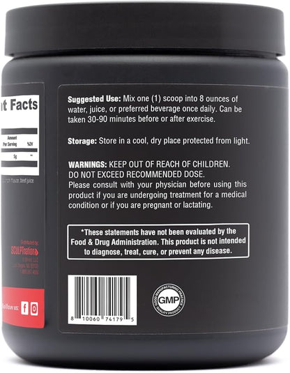 Sculpt Nation by V Shred Creatine - Premium Creatine Monohydrate Powder to Support Muscles, Energy, and Brain Function, Fruit Punch Flavored Creatine - 30 Servings