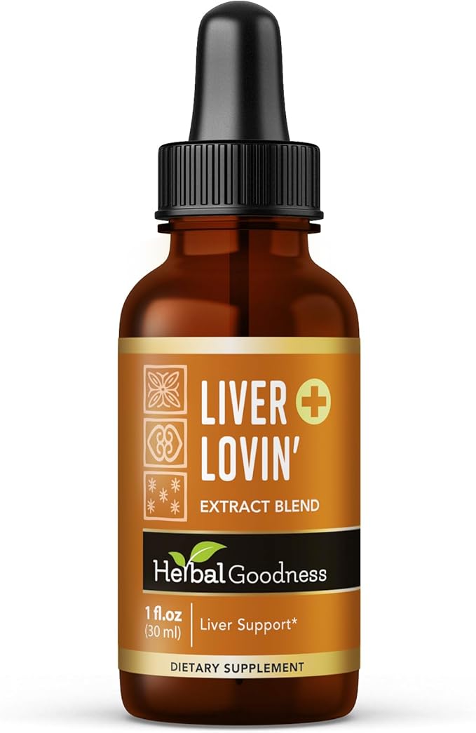Liver Lovin 1oz - Premium Liver Cleanse and Liver Health Formula, Liver Detox Supplement - Formulated with Organic Herbs for Your Liver Care - Limpieza De Higado Graso - 1 Bottle