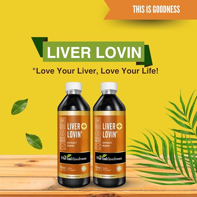 Herbal Goodness Liver Lovin Cleanse Detox & Repair Herbal Supplement - Natural Liver Support with Milk Thistle, Chanca Piedra, Burdock, Ashwaghanda & More, Digestive Aid, Non-GMO, 12oz