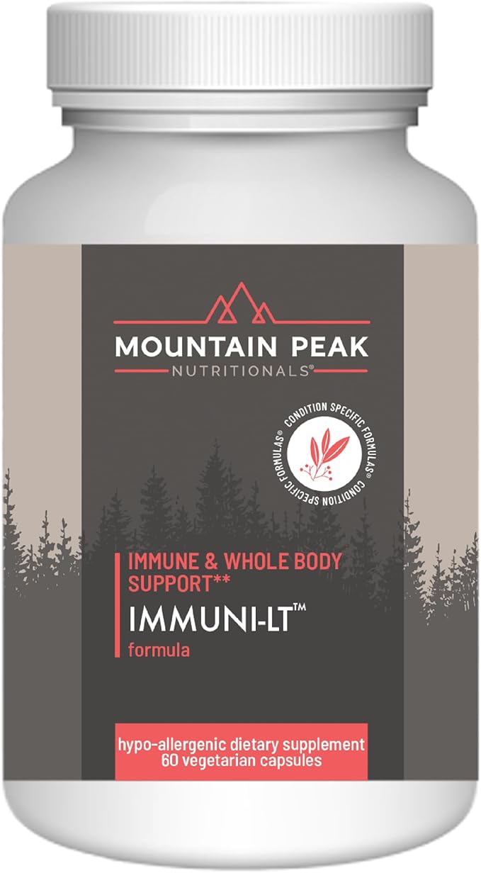 Mountain Peak Nutritionals Immuni-LT - Immune System & Whole Body Support Supplement - Power Packed Immune Booster, Dynamic Immune Defense with Essential Vitamins & Minerals (60 Vegetarian Capsules)