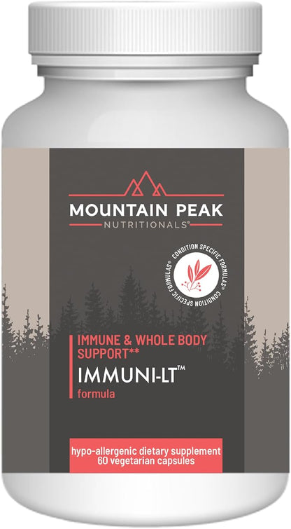 Mountain Peak Nutritionals Immuni-LT - Immune System & Whole Body Support Supplement - Power Packed Immune Booster, Dynamic Immune Defense with Essential Vitamins & Minerals (60 Vegetarian Capsules)