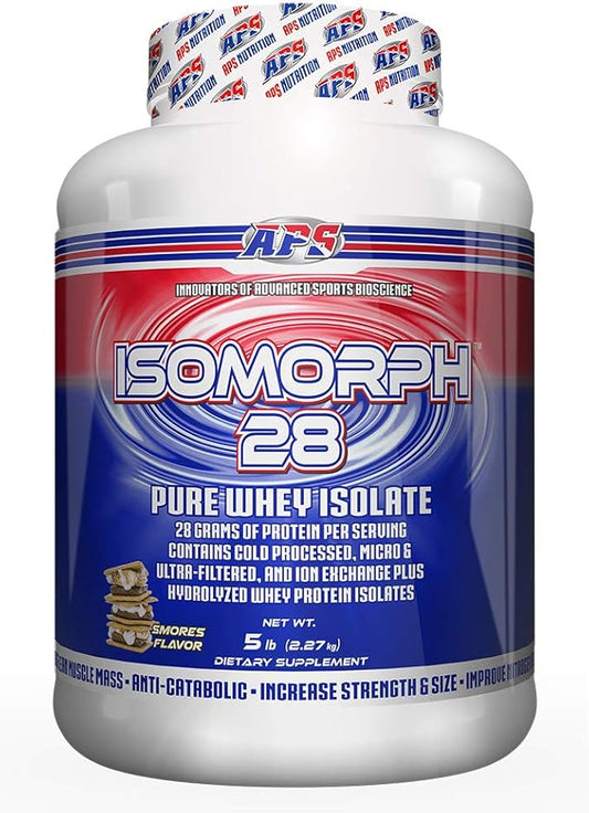 APS Nutrition Isomorph Protein Powder Supplement | Whey Protein Isolate | Ultra- Filtered | 28g Protein | S'Mores, 5 Pound (Pack of 1)