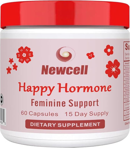 Upgrade Happy Hormones,Inositol Multivitamin & pcos supplements -w/Myo-Inositol,Magnesium Glycinate,D-Chiro Inositol,Omega 3,Vitamin D3,Zinc,Supports Hormone Balance and Women’s Health- 60 Capsules