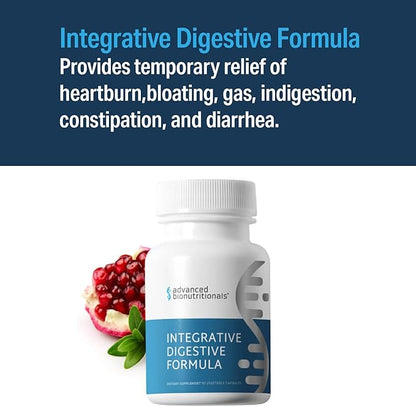 – Integrative Digestive Formula, Support Healthy Digestion with Ginger Root, Natural Digestive Relief for Heartburn, Bloating, Constipation, Diarrhea, Non GMO (60 Tablets)