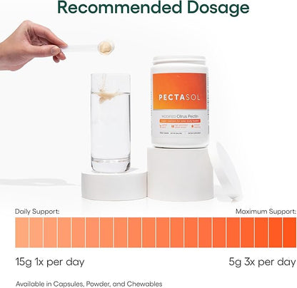 PectaSol Modified Citrus Pectin – 454g Powder – Total-Body Health Supplement to Support the Heart, Immune System, Inflammation Response & Healthy Aging + Maintain Healthy Galectin-3 Levels