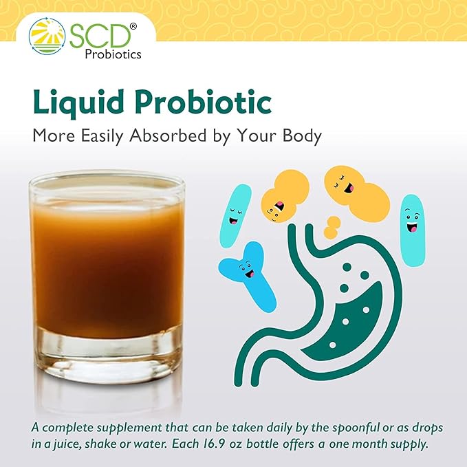 Herbal Probiotics - Bioavailable Liquid Probiotic Supplement, 12 Live Strains incl. Acidophilus, Antioxidants, 18 Herbs incl. Adaptogen Reishi Mushroom - 16.3 fl oz, 30-day supply