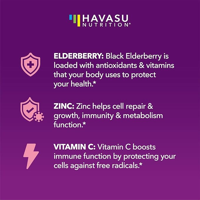Elderberry Gummies for Kids with Zinc and Vitamin C - Potent, Herbal Immune Support for Kids with Antioxidants to Support Immune Defense - 60 Vegan Elderberry Vitamin C and Zinc Kids Immune Gummies