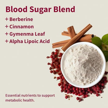 Snap Supplements Blood Sugar Blend - Support Healthy Blood Sugar, 120 Count