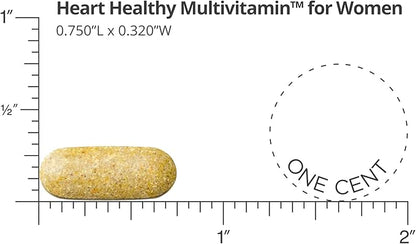 Dr. Sinatra Heart Healthy Multivitamin for Women with Vitamin D 1000 IU, A, B12, C, E, Biotin, Folate, and Zinc, 90 Tablets (30-Day Supply)