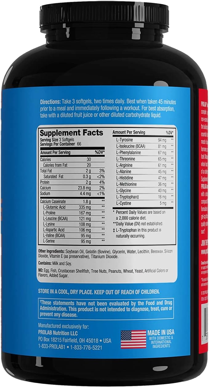 PROLAB Amino GEL-CAPS, 200-Count