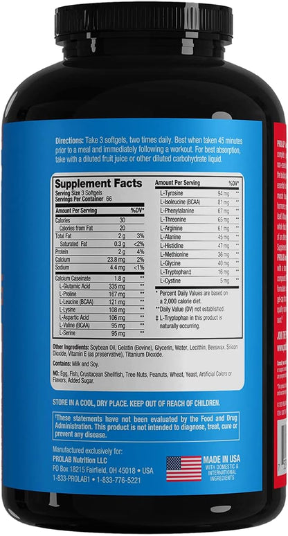 PROLAB Amino GEL-CAPS, 200-Count