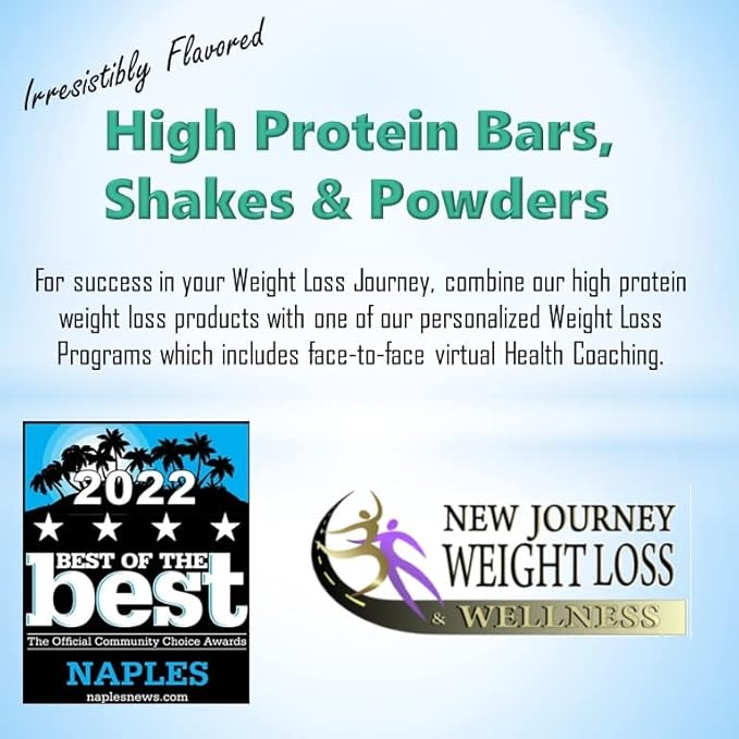Peanut Bar - New Journey Weight Loss & Wellness - High Protein Meal Replacement Nutrition Bar (7 bars/box)