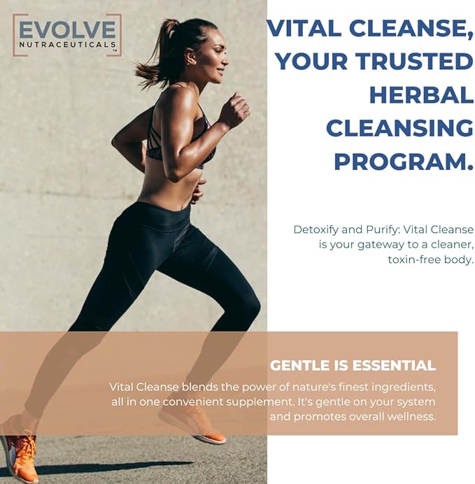 Evolve Vital Cleanse, Natural Detox Formula, Renew Energy and Vitality, Get Vacation Ready