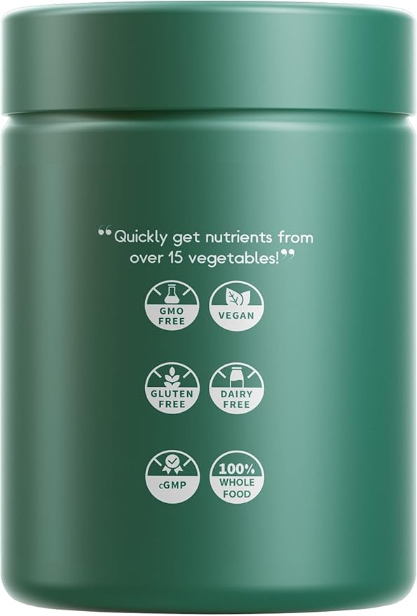 Codeage Instantfood Easy Veggies + Fast Fruits Vitamins Bundle, 30+ Daily Vegetables & Fruits Powders, Whole Food Green, Fruits Multivitamin, Fibers, Vegan Superfood Minerals Supplement - 180 Capsules