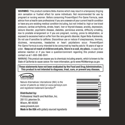 Proven4 Pre Workout Powder for Men and Women with Creatine - Beta Alanine - Caffeine NSF Certified preworkout Energy Supplement Watermelon 30 Servings