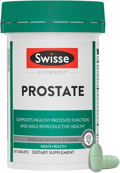 Swisse Saw Palmetto for Men Prostate Supplement | Supports Prostate Health & Male Reproductive Health | Zinc, Selenium, Saw Palmetto & Stinging Nettle Root | 50 Tablets