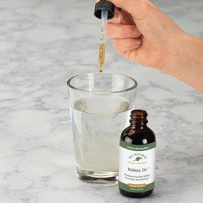 Native Remedies Kidney Dr. - All Natural Herbal Supplement for Kidney and Urinary System Health - 59 mL