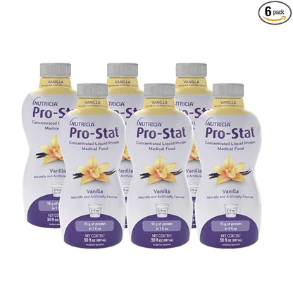 Pro-Stat Concentrated Liquid Protein Medical Food - Vanilla Flavor, 30 Fl Oz Bottle (Case of 6)