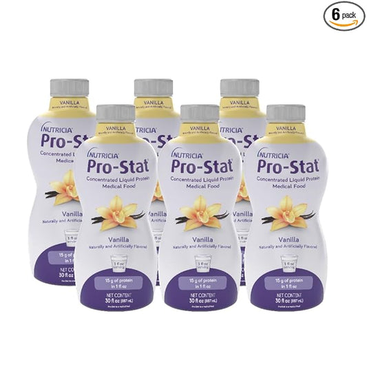 Pro-Stat Concentrated Liquid Protein Medical Food - Vanilla Flavor, 30 Fl Oz Bottle (Case of 6)