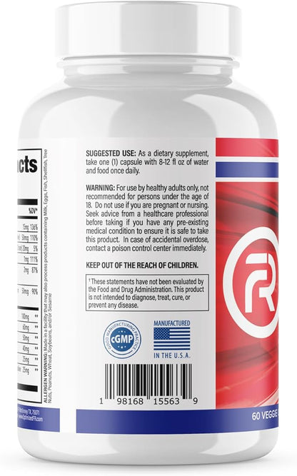 Fit4Duty Multivitamin+ for First Responders, One a Day Multivitamin Plus Other nutrients, 60 Servings, 2 Month Supply