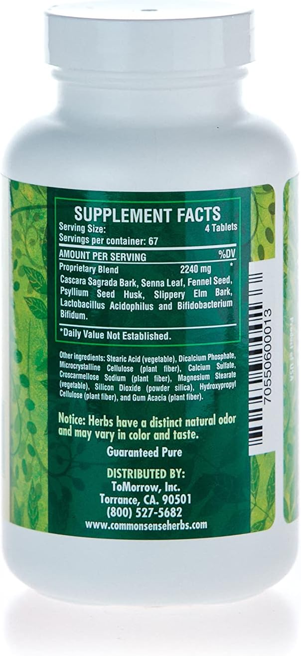 Common Sense Herbal Products SuperLax (270): Colon Cleanser