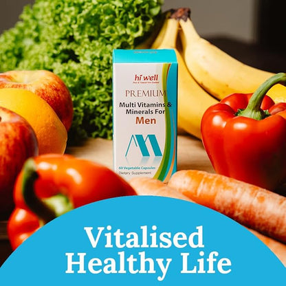 Hi Well Premium Multi Vitamins & Minerals for Men 60VegeCapsules