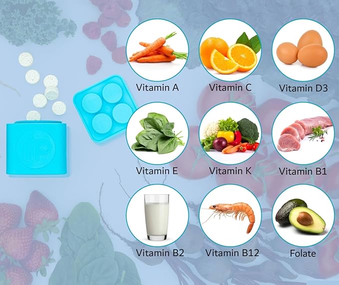 Kids Multivitamin | Chewable | Sugar-Free | Vitamins A, C, D3, E, K, B1, B2, B5, B7, & B12 | Calcium, Zinc, and Magnesium for Overall Health | Fruit Punch Flavor | 30 Day Supply