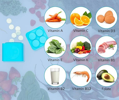 Kids Multivitamin | Chewable | Sugar-Free | Vitamins A, C, D3, E, K, B1, B2, B5, B7, & B12 | Calcium, Zinc, and Magnesium for Overall Health | Fruit Punch Flavor | 30 Day Supply