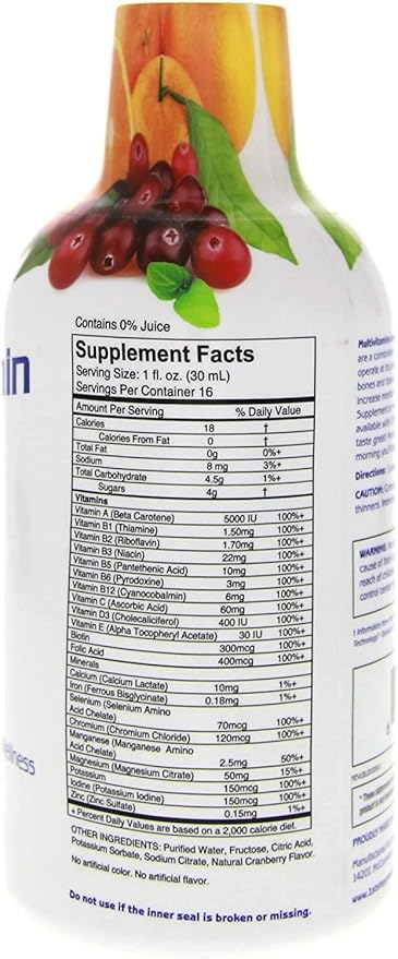 Liquid Multivitamin & Mineral Citrus Burst 16 fl oz (1 pt) 473 ml