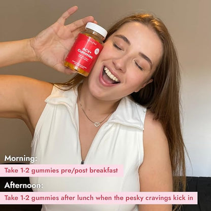 SkinnyMint Super ACV Gummies, 4-in-1 Unique Blend of Apple Cider Vinegar, Probiotics, Turmeric & Ginger to Boost Gut Health and Digestion, Metabolism and Immune Support, 60 Count