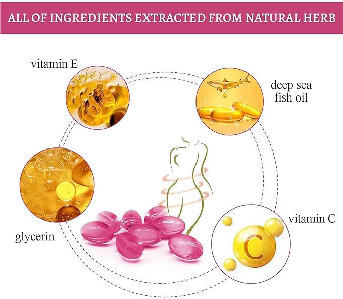 Instant Anti-Itch Detox Products, Capsulas, Firming Repair & Pink and Tender Natural Capsules, Capsulas (8Bag-B)