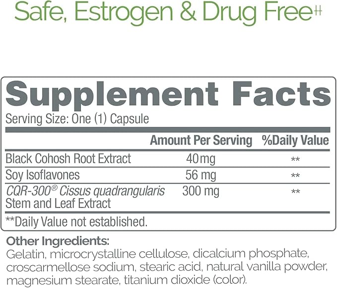 Estroven Weight Management for Menopause Relief - 60 Ct. - Clinically Proven Ingredients Help Manage Weight, Provide Night Sweats & Hot Flash Relief - Drug-Free & Gluten-Free