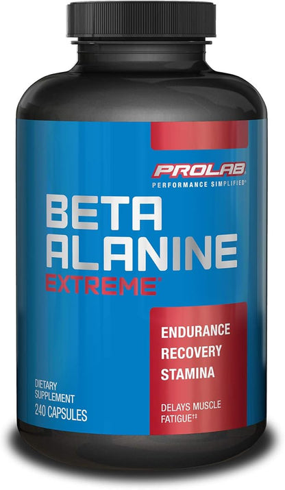PROLAB Beta Alanine Extreme Capsules w/ Histidine | For Muscle Endurance & Recovery