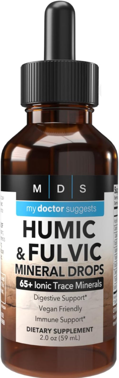 Humic & Fulvic Acid Supplement - Enhanced Nutrient Absorption & Detox, 2oz Liquid - Optimal Wellness Formula