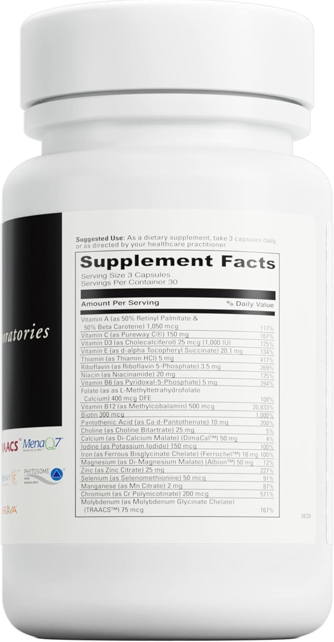 DAVINCI Labs - Daily Best Women - A Dietary Supplement with Vitamin B6, Vitamin B12 Vitamin C, Vitamin K2, and More - Vegetarian, Gluten-Free - 90 Capsules