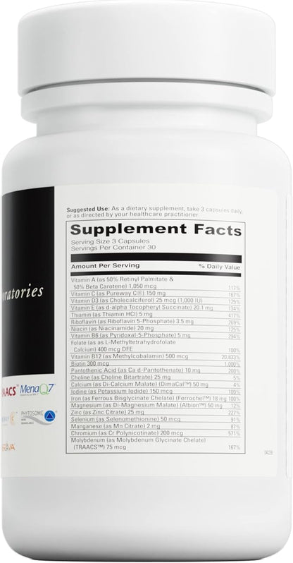 DAVINCI Labs - Daily Best Women - A Dietary Supplement with Vitamin B6, Vitamin B12 Vitamin C, Vitamin K2, and More - Vegetarian, Gluten-Free - 90 Capsules