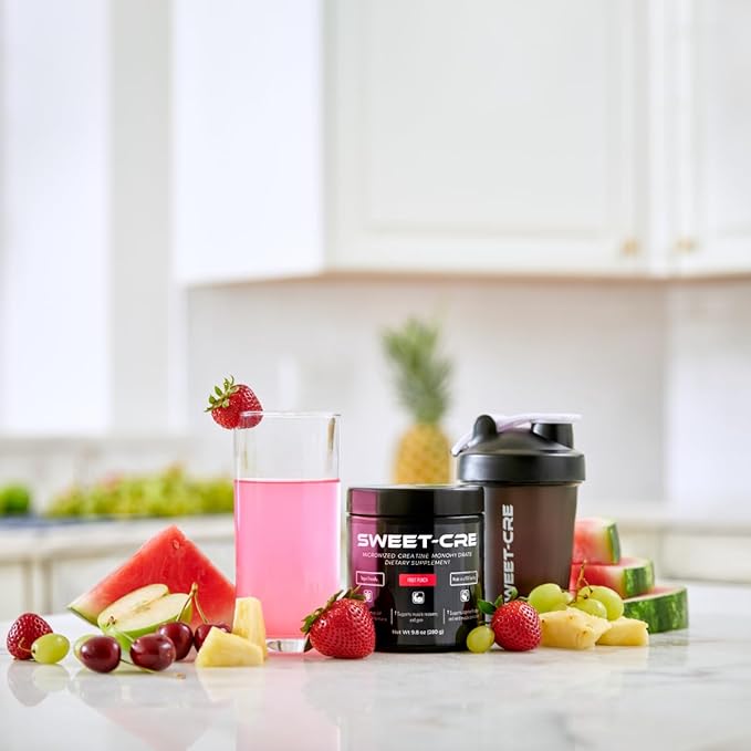 Creatine Monohydrate – 5g Creatine Monohydrate Powder – Advanced Creatine for Women and Men – Bulk Supplements Creatine with Organic Ingredients – Delicious Fruit Punch Flavor – 9.8oz