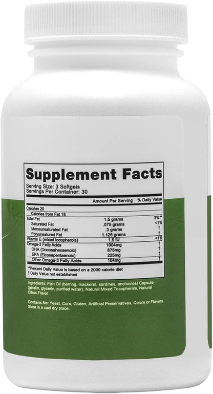 Fairhaven Health FH PRO Omega 3 Fatty Acids | Prenatal DHA and EPA Vitamin | Premium Icelandic Fish Oil Supplement for Pregnant Women and Nursing Mothers | 90 Softgels