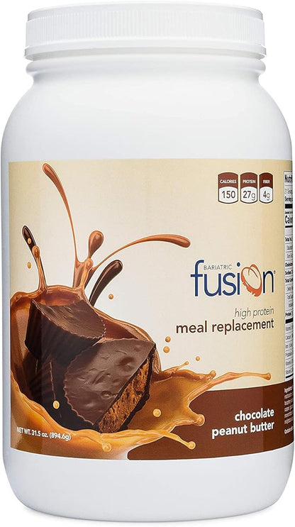 Bariatric Fusion Meal Replacement Protein 21 Serving Tub Chocolate Peanut Butter for Bariatric Surgery Patients Including Gastric Bypass & Sleeve Gastrectomy