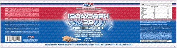 APS Nutrition Isomorph Protein Powder Supplement | Whey Protein Isolate | Ultra- Filtered | 28g Protein |Cinnamon Graham Cracker, 5 Pound (Pack of 1)